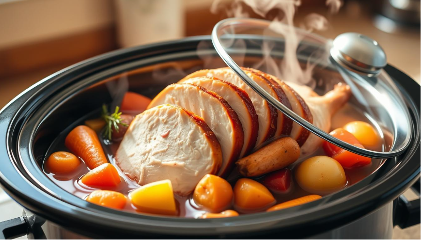 Tasty Turkey Chop Meat Crock Pot Recipes