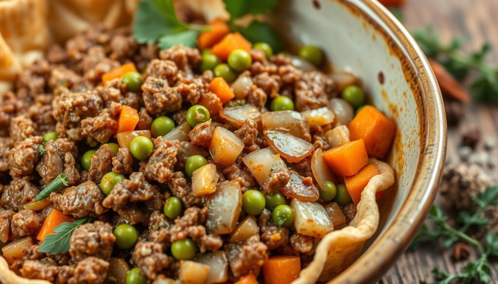 Nigerian meat pie filling