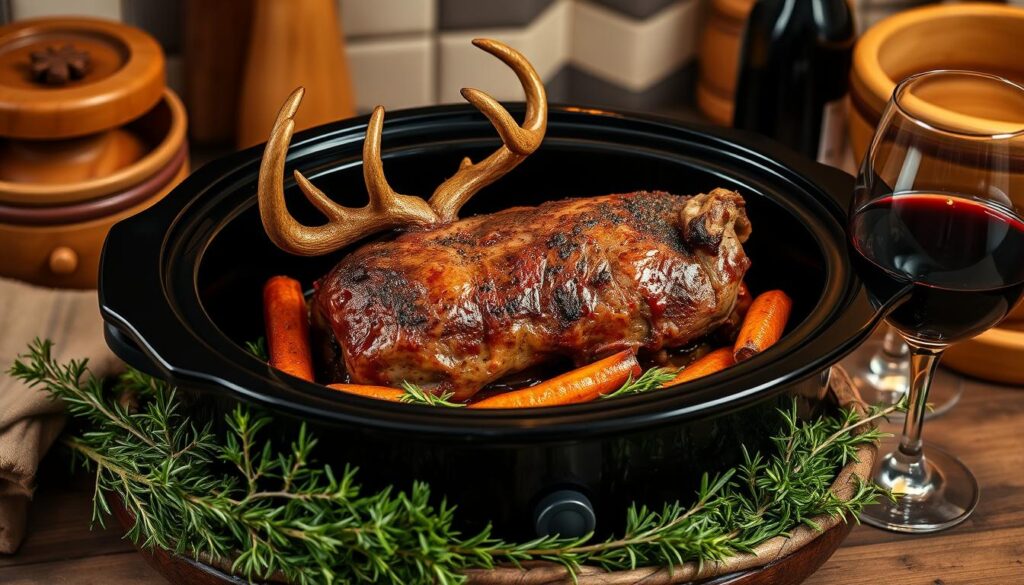 deer roast crock pot