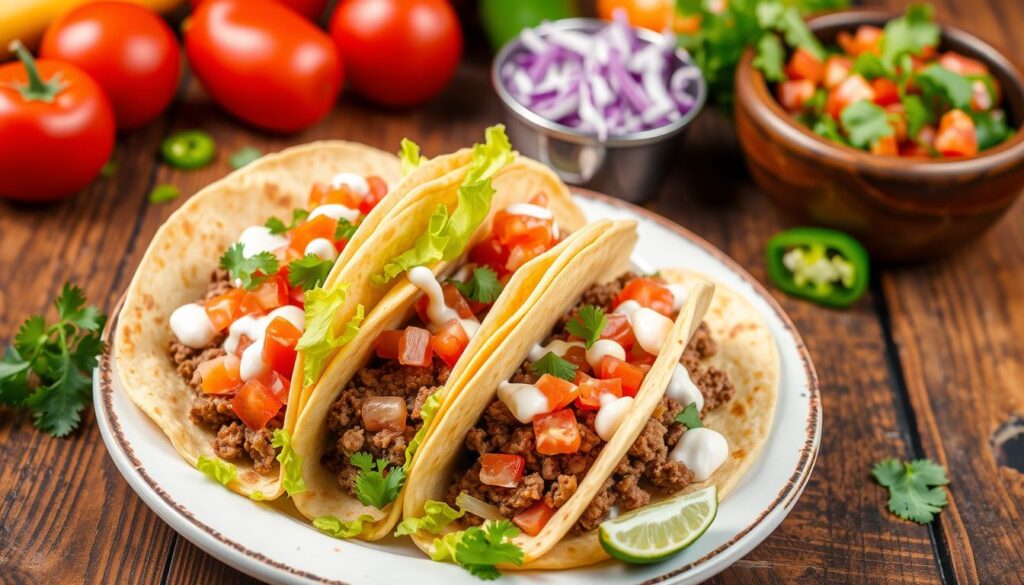 ground beef tacos