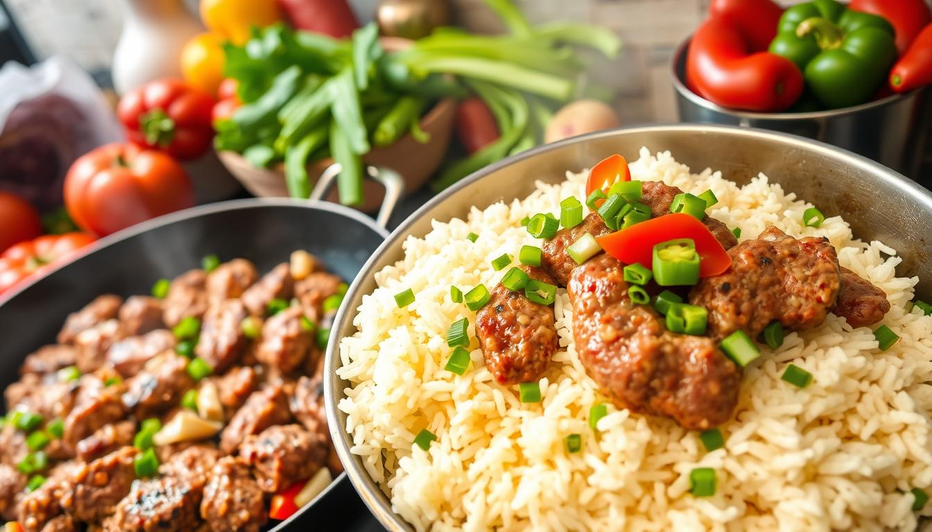 hamburger meat and rice recipes