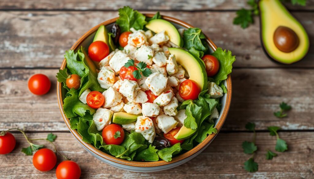 healthy crab salad