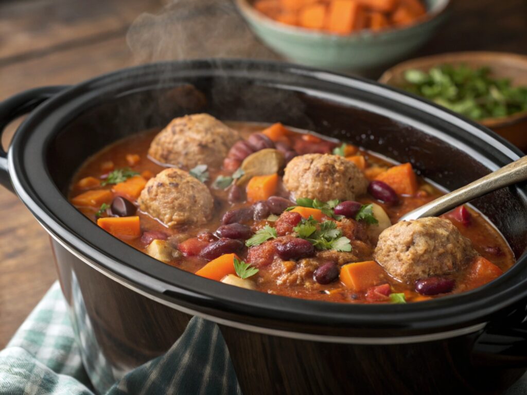 Turkey chop meat,  Turkey chop meat chili in a crock pot, slow cooker turkey meatballs, turkey and sweet potato stew in a crock pot.