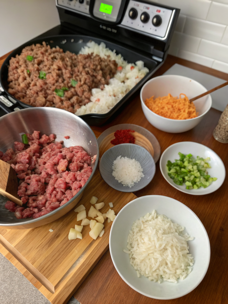 ground beef and rice recipes