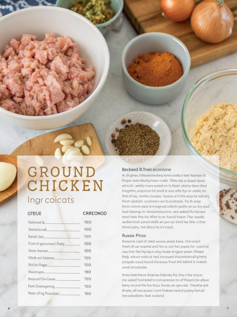 Recipes with Ground Chicken