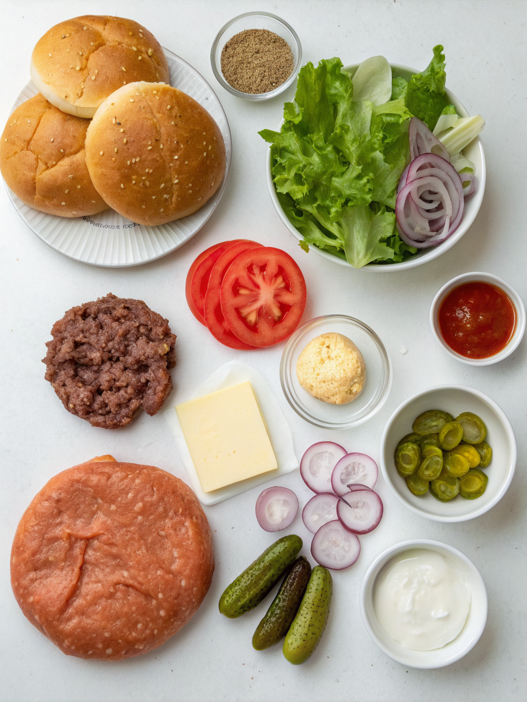 lamb burger recipe ingredients