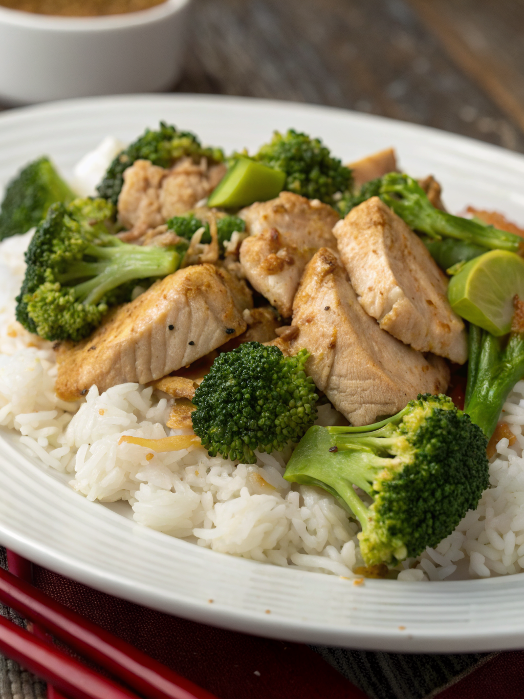 Chicken with broccoli and rice recipe (Comfort Food Dinner)